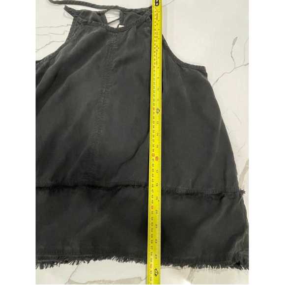 Bella Dahl Womens Frayed Cami Halter Black Tank Top Size M Grunge Goth Whitchy - Picture 8 of 8